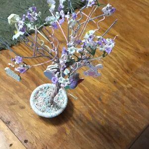 Easter Tree with 12 Wood Ornaments